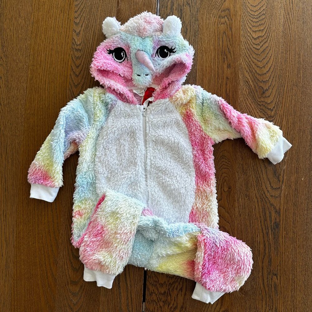 Peter Alexander Unicorn Costume Rainbow Onesie Girl’s Size 2T - Picture 2 of 9